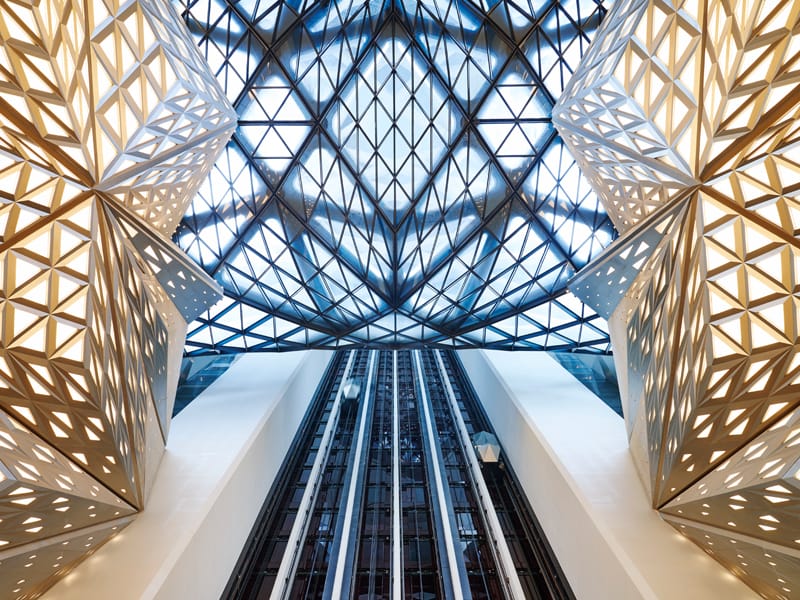 interiors of a hotel